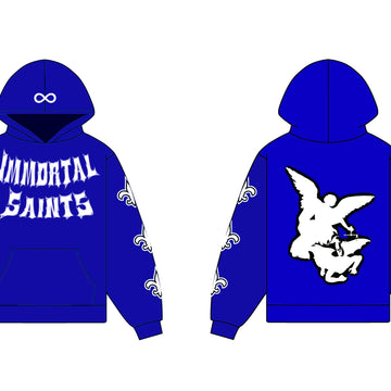 Dark Blue Immortal Saints Hoodie