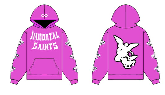 Light Pink Immortal Saints Hoodie