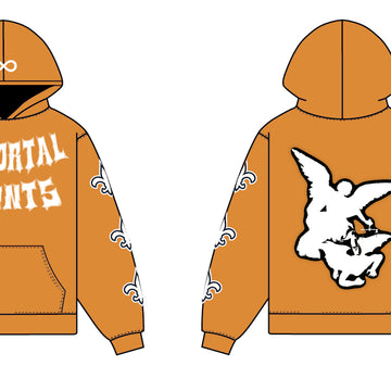 Orange Immortal Saints Hoodie