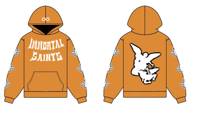 Orange Immortal Saints Hoodie