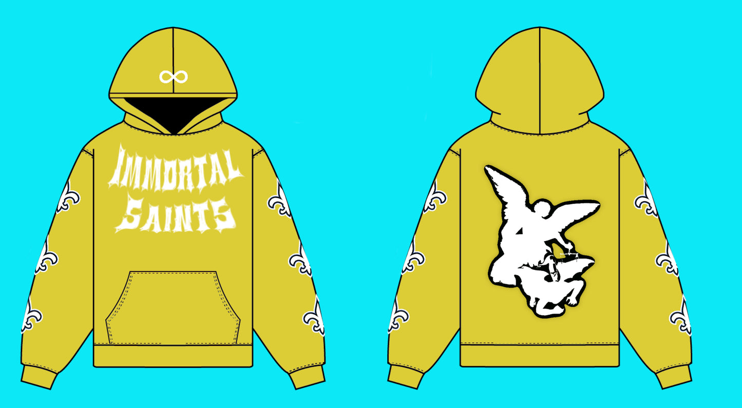 Yellow Immortal Saints Hoodie