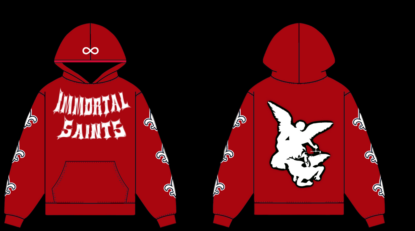 Red Immortal Saints Hoodie