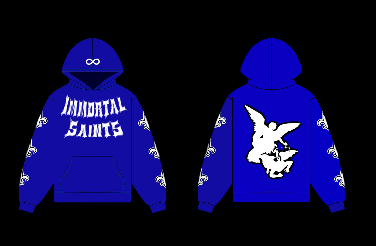 Dark Blue Immortal Saints Hoodie